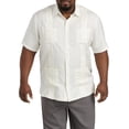 thumbnail image 1 of Oak Hill by DXL Men's Big and Tall Embroidered Panel Sport Shirt, White, 5XLT, 1 of 7