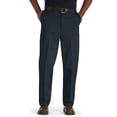 thumbnail image 1 of Oak Hill by DXL Men's Big and Tall Premium Stretch Twill Pants, Navy, 54W X 32L, Regular Rise, 1 of 8
