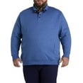 thumbnail image 1 of Oak Hill by DXL Men's Big and Tall Quilted Mockneck Pullover Blue Heather 1XLT, 1 of 4