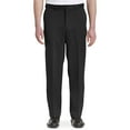 thumbnail image 1 of Oak Hill by DXL Men's Big and Tall Waist-Relaxer Flat-Front Microfiber Pants- New Improved Fit, Black, 52W X 32L, 1 of 6