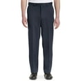 thumbnail image 1 of Oak Hill by DXL Men's Big and Tall Waist-Relaxer Flat-Front Microfiber Pants- New Improved Fit, Navy, 56W X 30L, 1 of 6