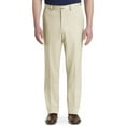 thumbnail image 1 of Oak Hill by DXL Men's Big and Tall Waist-Relaxer Flat-Front Microfiber Pants- New Improved Fit, New Khaki, 48W X 30L, 1 of 8