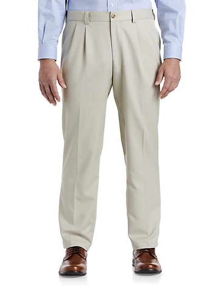 Mens Pleat Front Khaki Pant