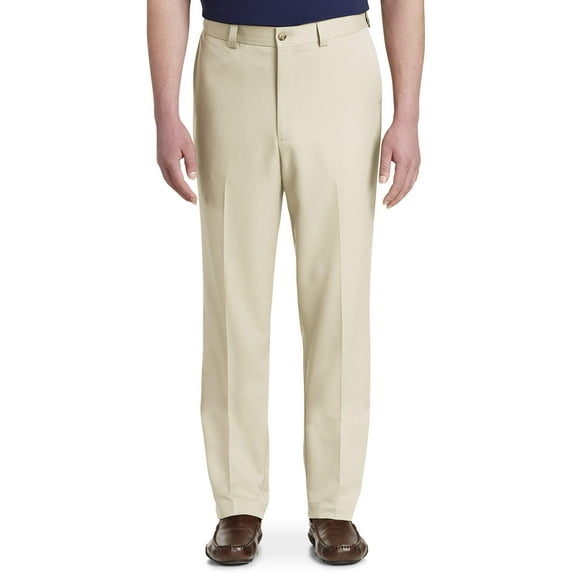 Microfiber Waist-Relaxer Pants New Khaki 56 x 32