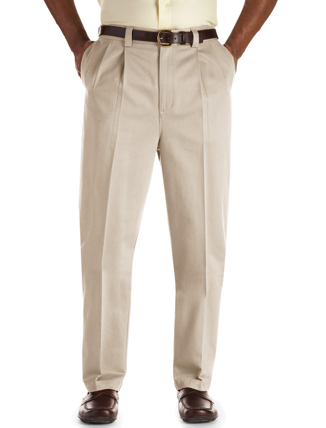 Dockers Men's Classic Pleated Easy Khaki with Stretch - Walmart.com