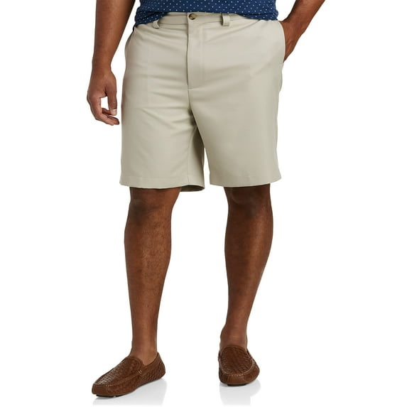 Waist-Relaxer Microfiber Shorts Khaki 46