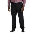 thumbnail image 1 of Waist-Relaxer Plaid Flat-Front Dress Pants Black Purple 44 x 32, 1 of 6
