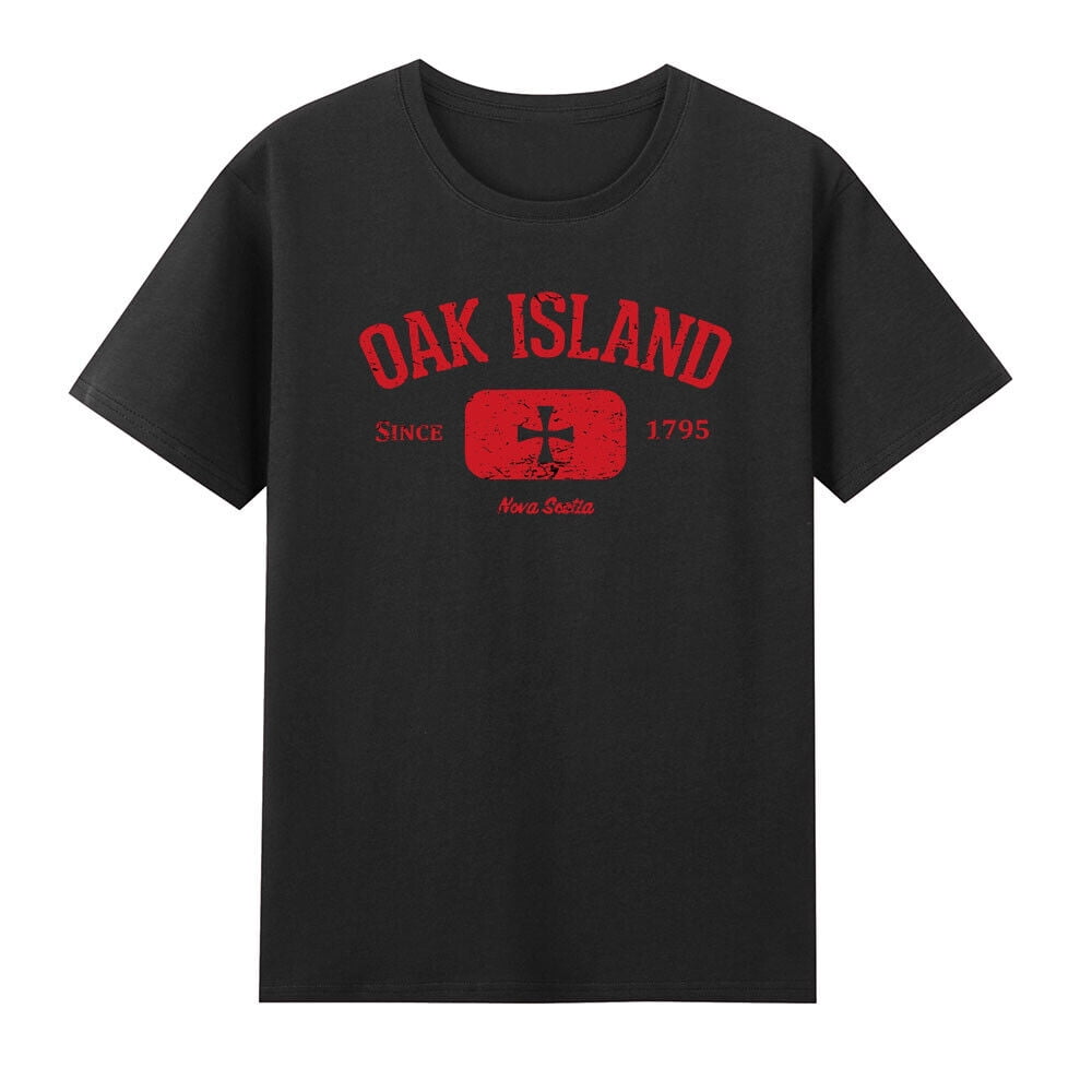 Oak Island Nova Scotia Knights Templar Cross Retro Men's Short Sleeve T