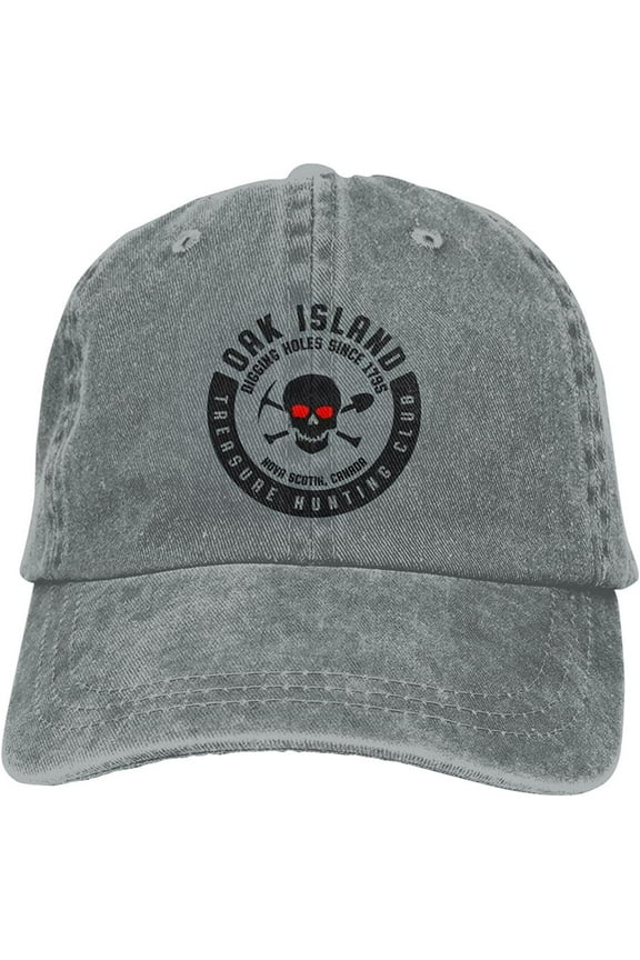 Oak Island Treasure Hunters Denim Baseball Cap Adjustable Dad Hats Snapback Cap for Unisex