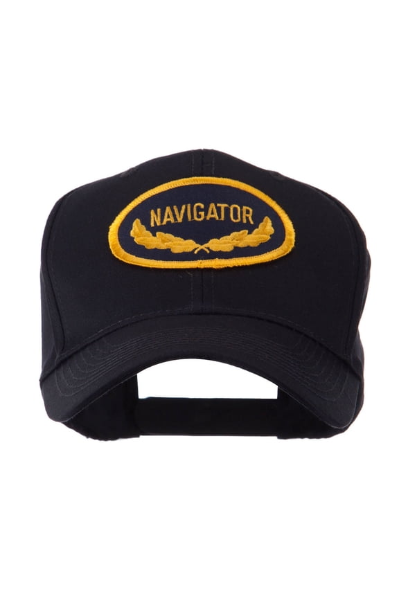Oak Leaf Oval Shape Military Patch Cap - Navigator OSFM
