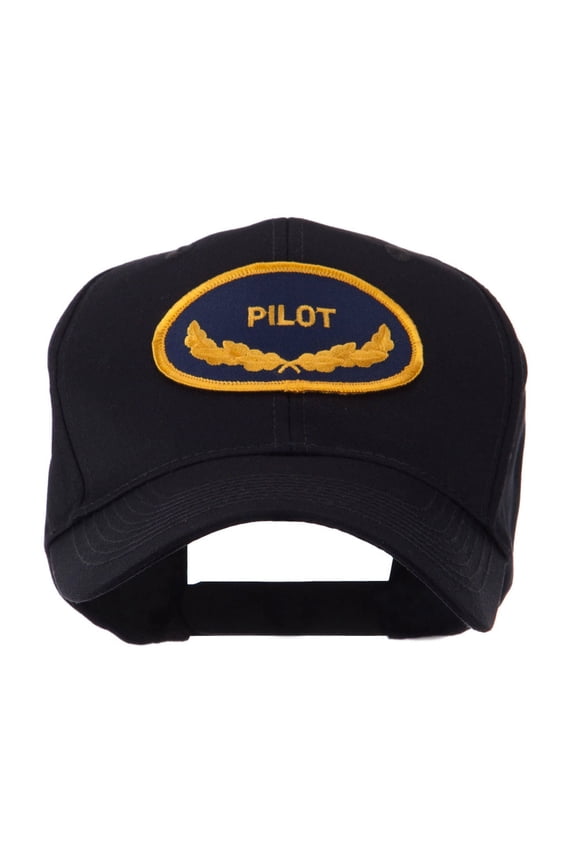 Oak Leaf Oval Shape Military Patch Cap - Pilot OSFM
