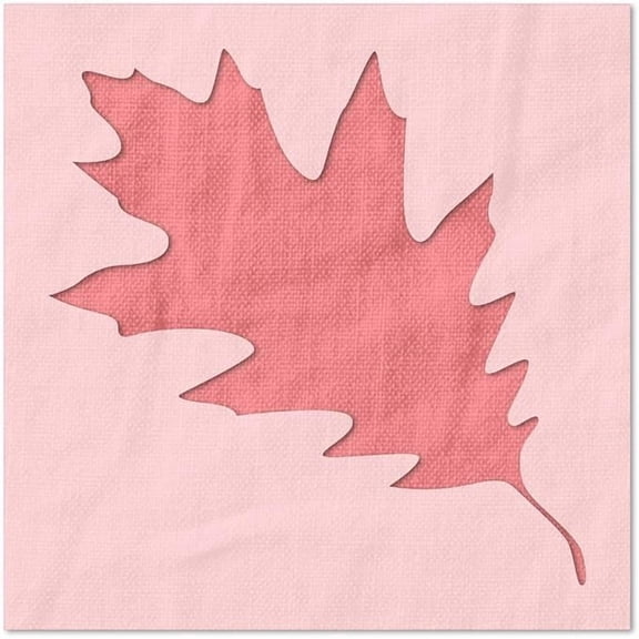Oak Leaf Stencil - Reusable Mylar DIY Painting Template, 6x6 in