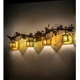 thumbnail image 1 of Meyda Tiffany 72263 Oak Leaf Valley 4 Light 52" Wide Vanity Light - Bronze, 1 of 2