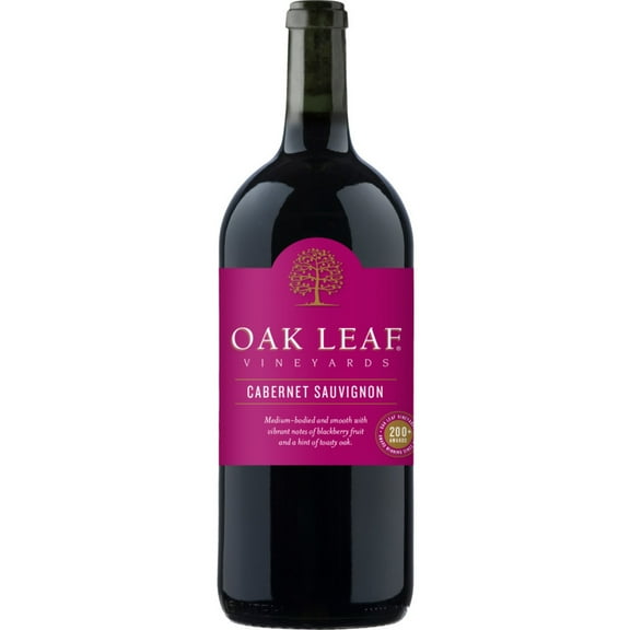 Oak Leaf Vineyards Cabernet Sauvignon Red Wine, 1.5 L Bottle, 13.0% ABV
