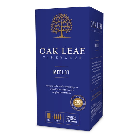 Oak Leaf Vineyards Merlot, Red Wine, 3L