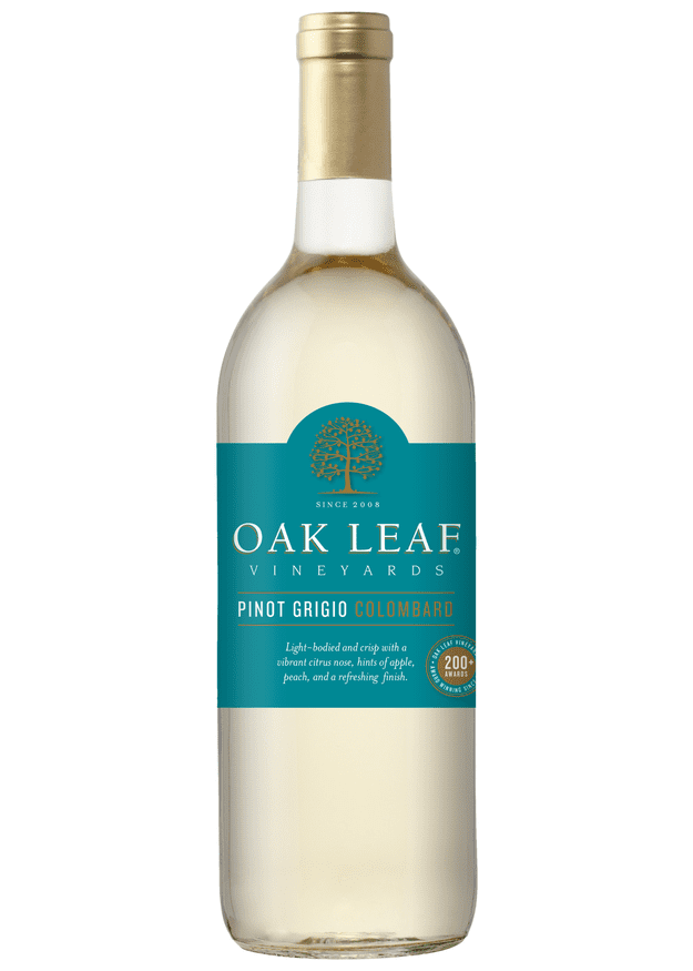 Oak Leaf Vineyards Pinot Grigio/Colombard White Wine, 1.5 L Bottle, 13