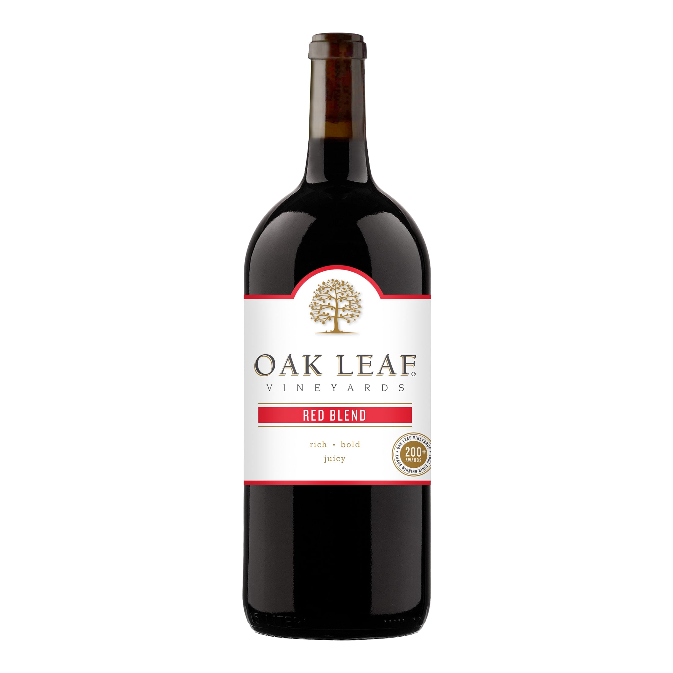 Oak Leaf Vineyards Red Blend 1.5L Bottle, Rich Dark Cherry