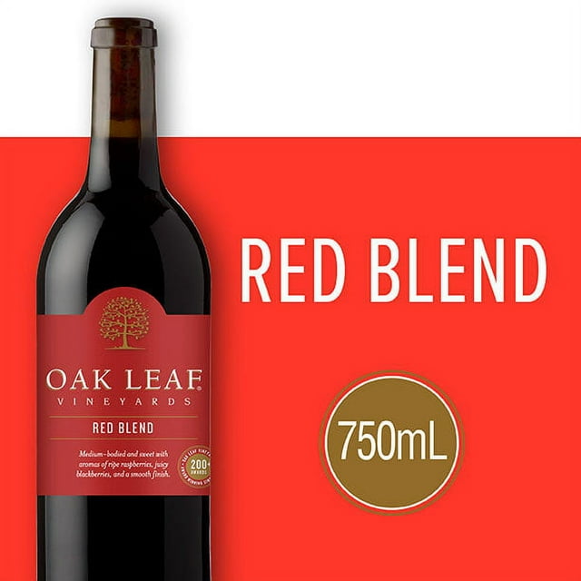 Oak Leaf Vineyards Red Blend Wine, 750 ml Glass, ABV 9.00