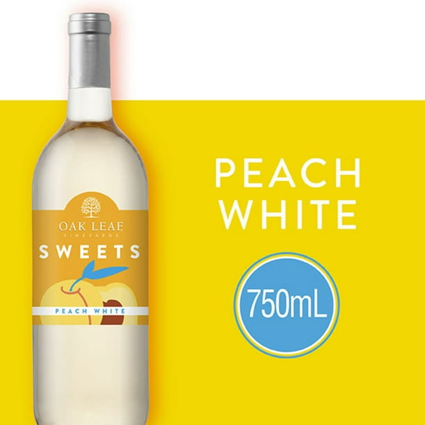 Oak Leaf Vineyards Sweets Peach White California Flavored Wine, 750 ml