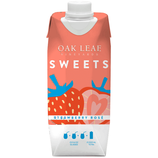 Oak Leaf Vineyards Sweets Strawberry Rose California Flavored Wine, 500