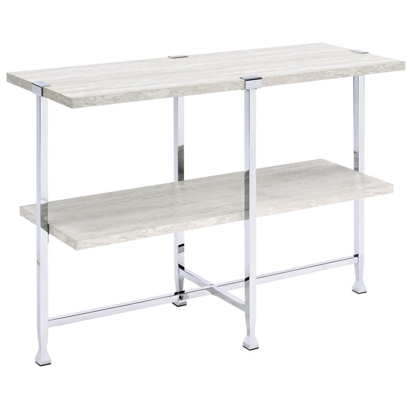 Oak Main Color | Use Shelf to Organize Things | Stable and Attractive Sofa Table