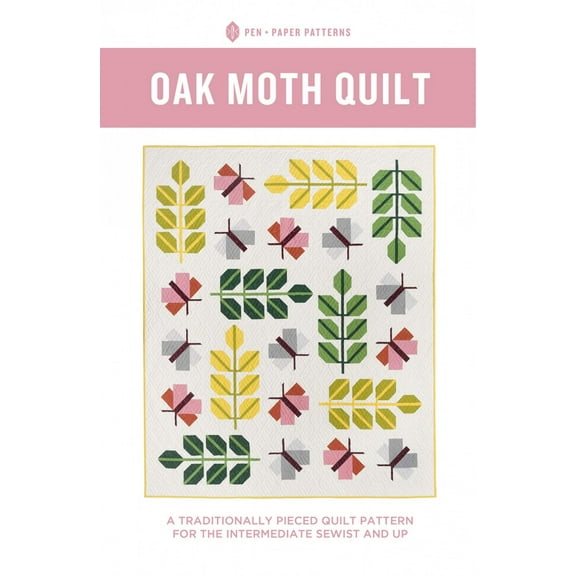 Pen   Paper Patterns Oak Moth Quilt Pattern (Optional Fineline Glue Tip Sets)