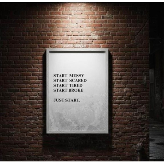 Oak Motivational Quote Wall Art Print, Unframed Paper Poster 8x10in