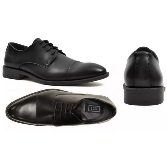Oak & Rush Men's Lorenzo Leather Cap Toe Dress Shoes (Size 10)