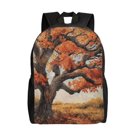 Oak Tree Backpack Large Capacity Laptop Bag for Men and Women