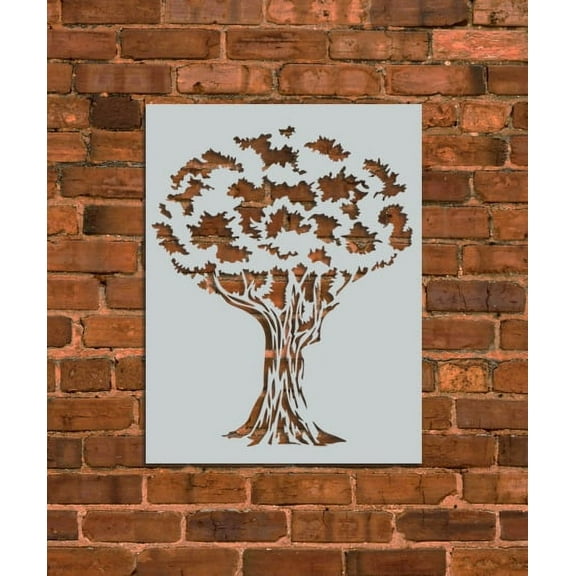Oak Tree Stencil
