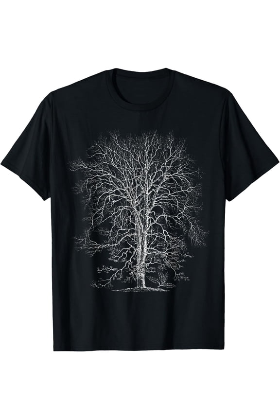 Oak Tree T-Shirt. Tree Natural Oak Tree Woodsman Tee T-Shirt