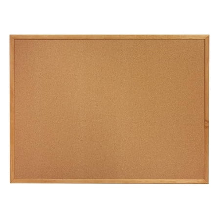 Oak Wood Frame Cork Board 18" x 24"