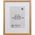thumbnail image 1 of Oak Wood Picture Frames 20x30 with Mat for 16x24 - Natural Solid Wood Poster Art Photo Frame Wall Hanging, 1 of 7