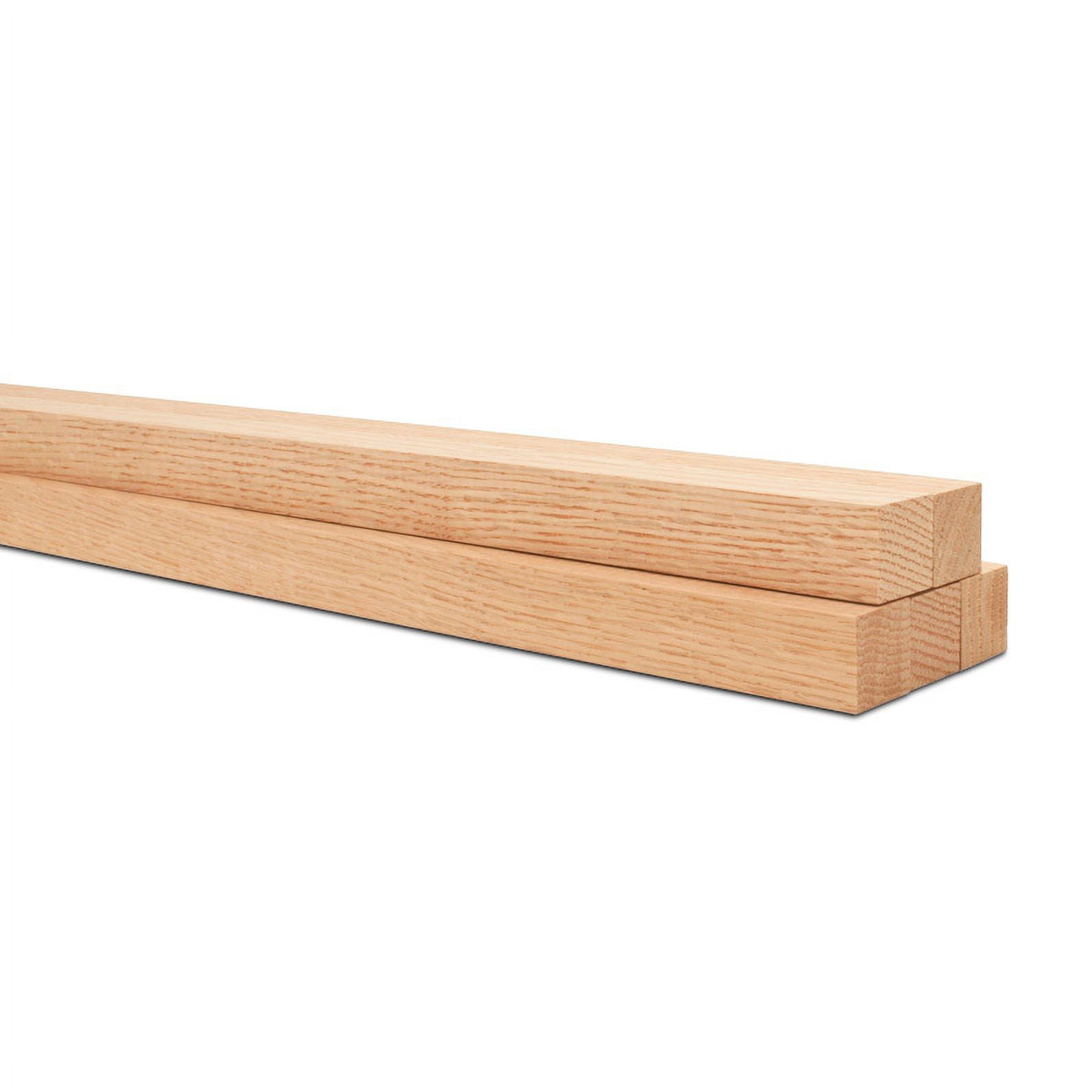 Oak Wood Square Dowel Rods, 1 inch x 36, Pack of 10 Wooden Sticks for Crafts and Woodworking, by Woodpeckers
