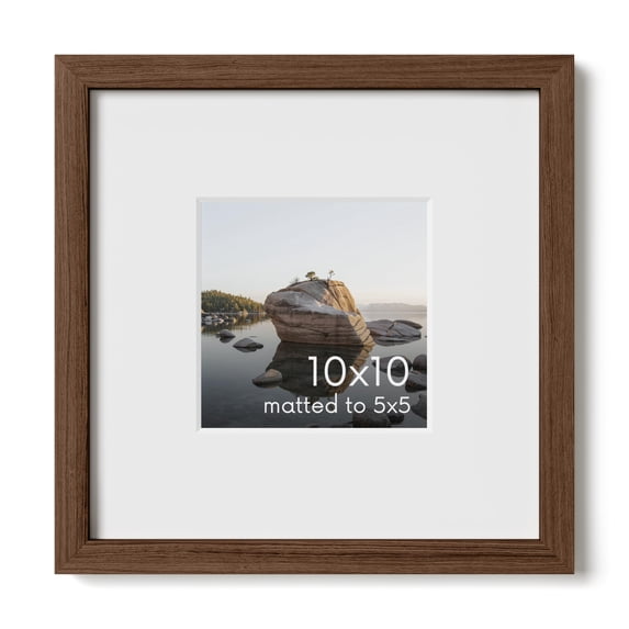 Oak Wood and Glass Single Picture Frame 10x10