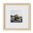 thumbnail image 1 of Oak Wood and Glass Single Picture Frame 10x10, 1 of 7