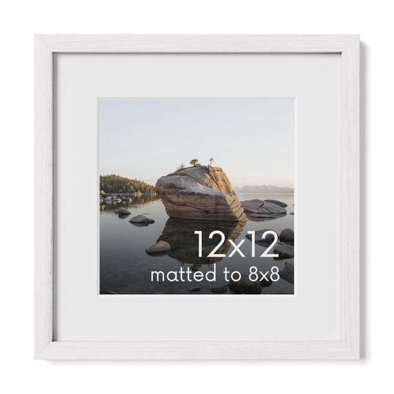 Oak Wood and Glass Single Picture Frame 12x12