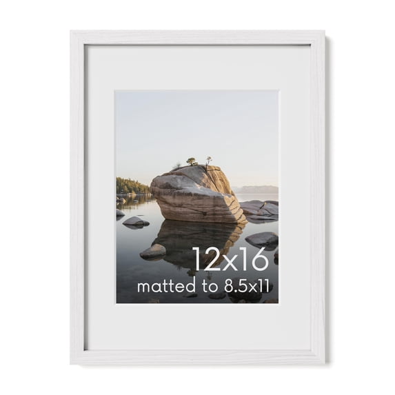 Oak Wood and Glass Single Picture Frame 12x16