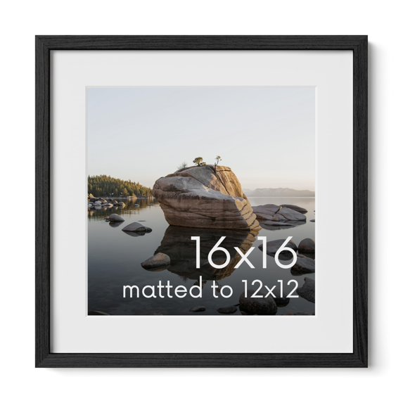 Oak Wood and Glass Single Picture Frame 16x16