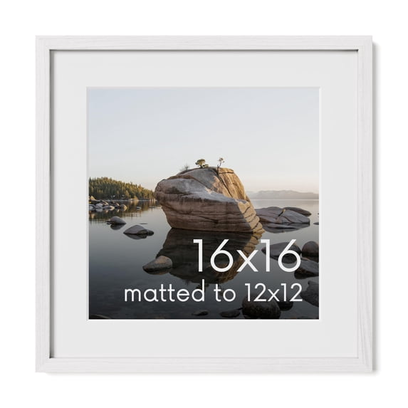 Oak Wood and Glass Single Picture Frame 16x16