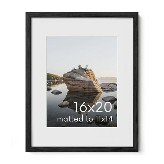 Oak Wood and Glass Single Picture Frame 16x20