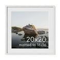 thumbnail image 1 of Oak Wood and Glass Single Picture Frame 20x20, 1 of 7