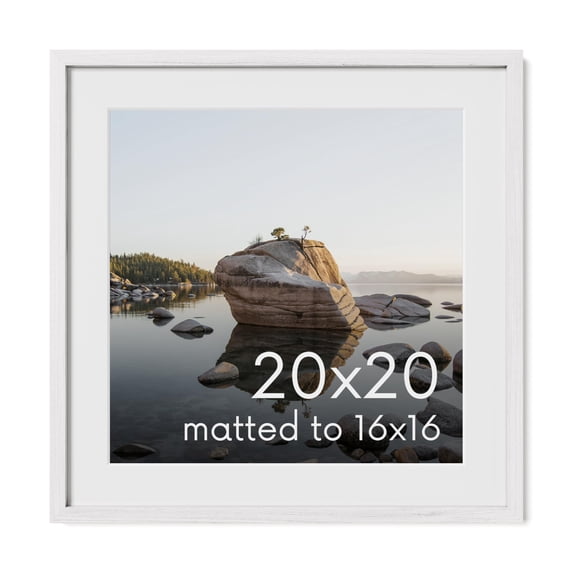 Oak Wood and Glass Single Picture Frame 20x20