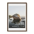 thumbnail image 1 of Oak Wood and Glass Single Picture Frame 20x30, 1 of 7