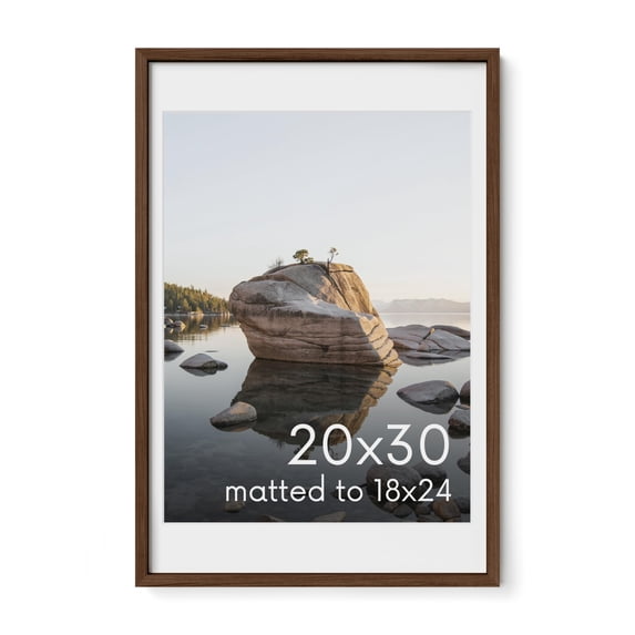 Oak Wood and Glass Single Picture Frame 20x30