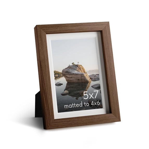 Oak Wood and Glass Single Picture Frame 5x7