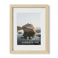 thumbnail image 1 of Oak Wood and Glass Single Picture Frame 8.5x11, 1 of 7