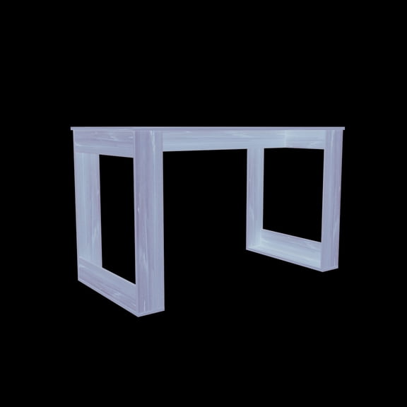 Oak Work Desk With Paper Tray, 47.2"w X 23.6"d 28.7"h, Industrial Computer Document Holder,