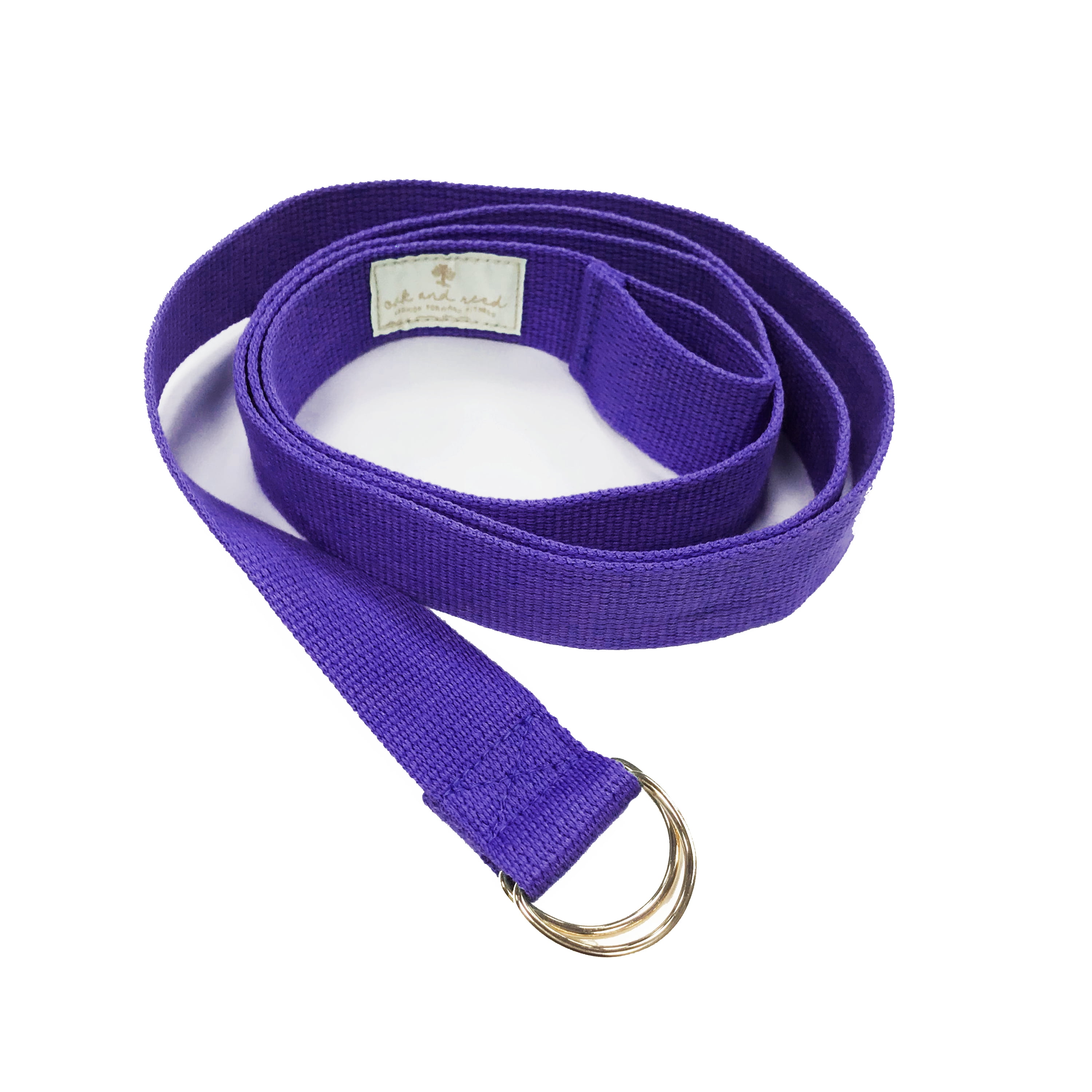 Oak and Reed 2 in 1 Yoga Strap Mat Sling Violet Gold 100 Cotton