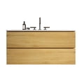 thumbnail image 1 of Oak - colored Floating Vanity | Sleek Design & Durable Basin | Bathroom Styling, 1 of 2